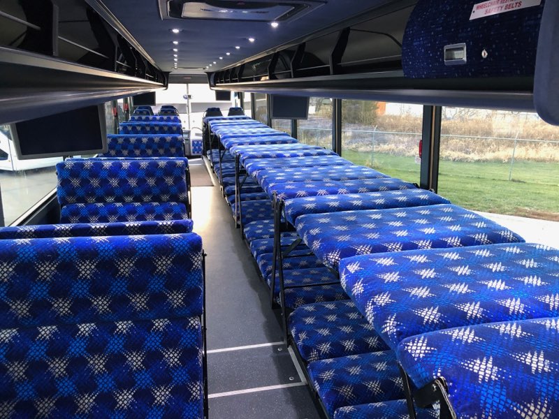 46 Passenger Sleeper Motorcoach Inside