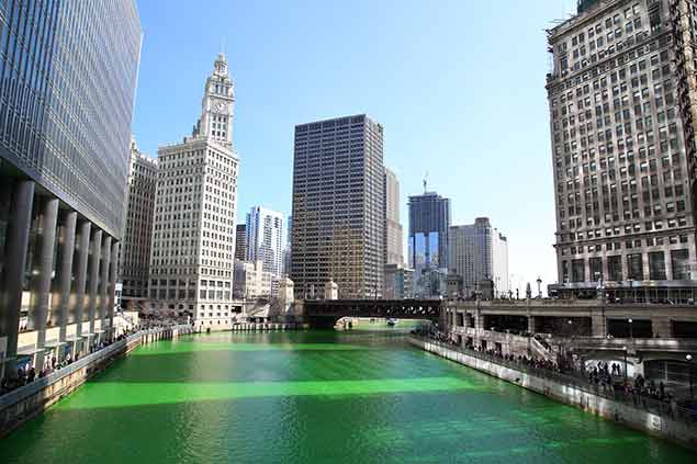 Green River running through Chicago